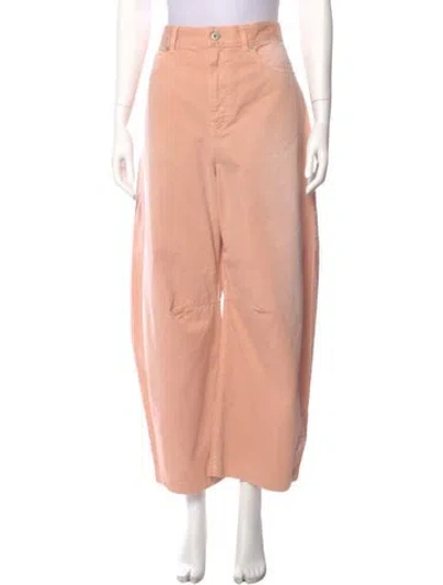 Pre-owned Loewe Barrel Wide Leg Pants In Neutral