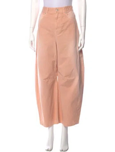 Pre-owned Loewe Barrel Wide Leg Pants In Neutral