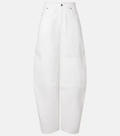 Loewe Barrel-leg Jeans In White