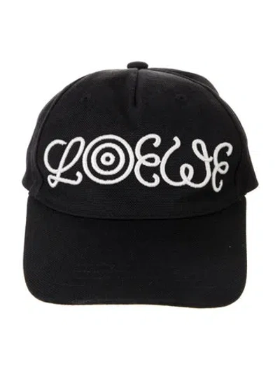 Pre-owned Loewe Baseball Hat In Black