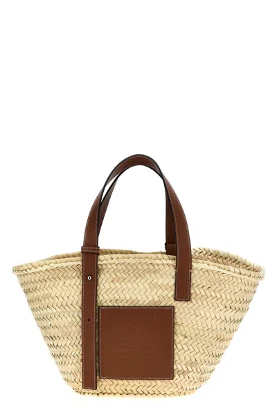 Loewe 'basket Bag' Shopping Bag In Neutral
