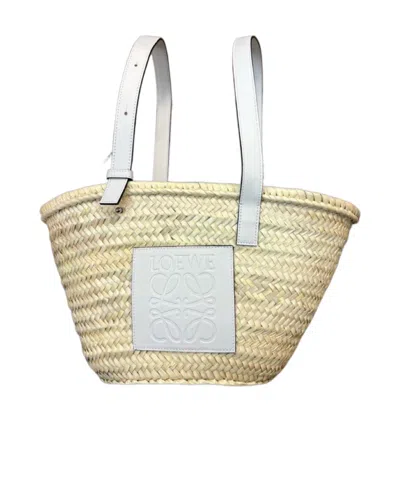 Loewe Basket Handbag In Nude