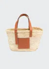 Loewe Basket Small Palm Tote Bag In Natural/tan