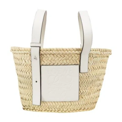 Loewe Basket Small Bag In Natural White