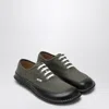 Loewe Bay Lace-up Shoes In Khaki Canvas And Leather Men