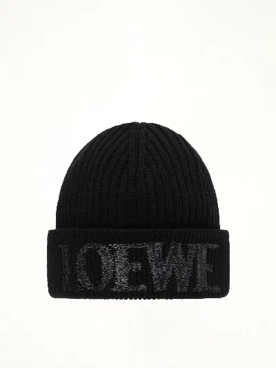 Loewe Beanie In Black