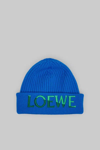 Loewe Beanie In Blue