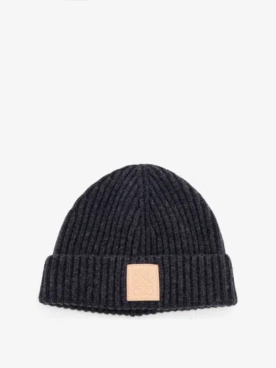 Loewe Beanie Cashmere Hat In Black