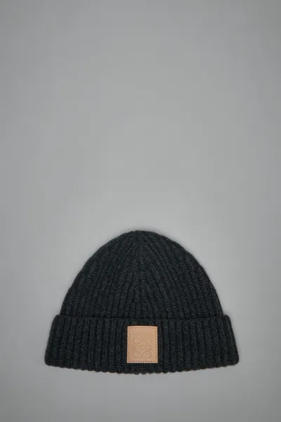 Loewe Beanie In Cashmere In Black