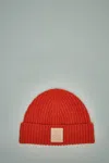 Loewe Beanie In Cashmere In Yellow & Orange
