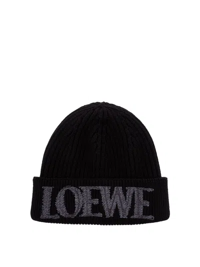 Loewe `` Beanie In Wool In Black