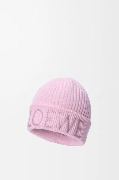 Loewe Beanie In Wool For Woman In Orange