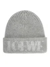 Loewe Beanie In Wool In Grey