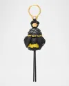 Loewe Bee Charm In Leather In Yellow