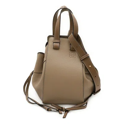 Pre-owned Loewe Beige Brown Leather Handbag Shoulder Bag () In Multi