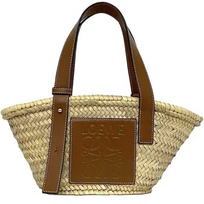 Pre-owned Loewe Beige Brown Leather Handbag Tote Bag ()