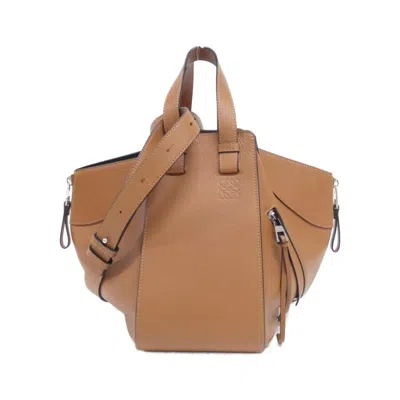 Pre-owned Loewe Beige Brown Leather Shoulder Bag ()