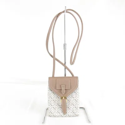 Pre-owned Loewe Beige Canvas Pochette Shoulder Bag () In Sand