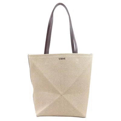 Pre-owned Loewe Beige Canvas Tote Bag () In Sand