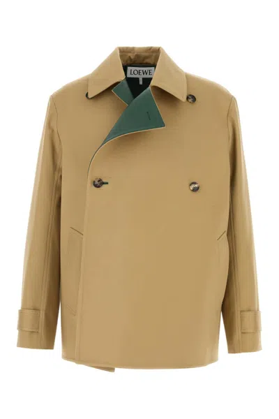 Loewe Beige Cotton Trench Coat