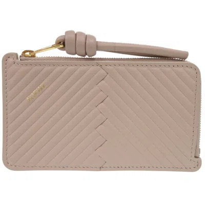 Pre-owned Loewe Beige Leather Coin Purse/coin Case ()
