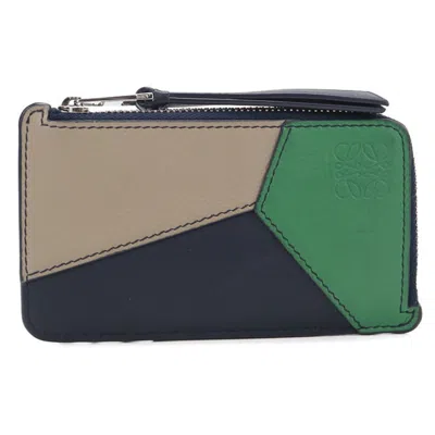 Pre-owned Loewe Beige Leather Coin Purse/coin Case ()