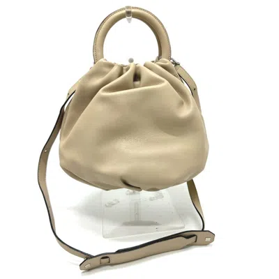 Pre-owned Loewe Beige Leather Handbag Shoulder Bag ()