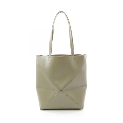 Pre-owned Loewe Beige Leather Tote Bag ()