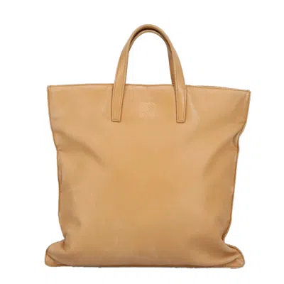 Pre-owned Loewe Beige Leather Tote Bag () In Sand