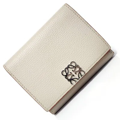 Pre-owned Loewe Beige Leather Wallet (tri-fold) ()