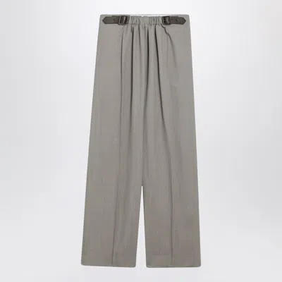 Loewe Tailored Trousers Belt Loops And Button In Multi