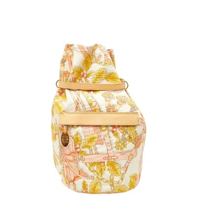 Pre-owned Loewe Beige Multi-color Canvas Leather Shoulder Bag Tote Bag () In Beige, Multi-color