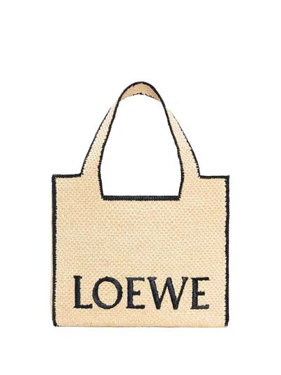 Loewe Beige Raffia Bags