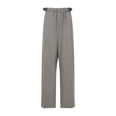 Loewe Beige Relaxed Elasticated Pants In Multi