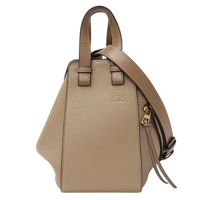 Pre-owned Loewe Beige Sand Leather Handbag Shoulder Bag ()