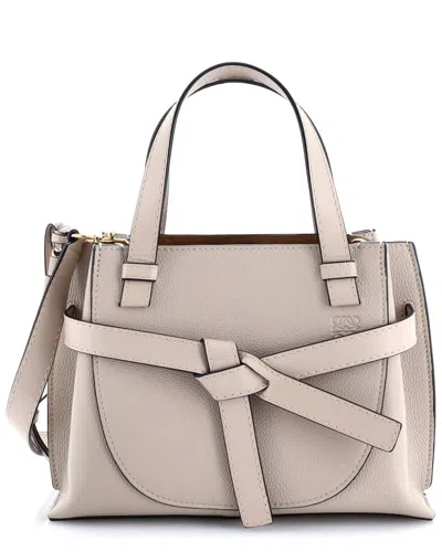 Loewe Beige Sheep Leather Gate Tote Mini (authentic Pre-loved)