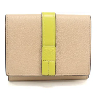 Pre-owned Loewe Beige Wallet (tri-fold) ()