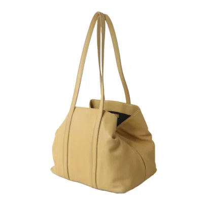 Pre-owned Loewe Beige Yellow Leather Tote Bag () In Multi
