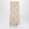 Loewe Beige/white Scarf In Alpaca And Wool Blend Women In Neutral