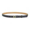 Loewe Textured Calfskin Belt With Gold-tone Buckle In Gray