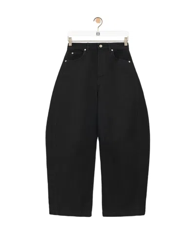 Loewe Belt-loop Casual Pants In Black