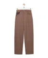 Loewe Belt Loop Casual Pants In Brown