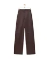 Loewe Belt-loop Casual Pants In Chocolate Brown