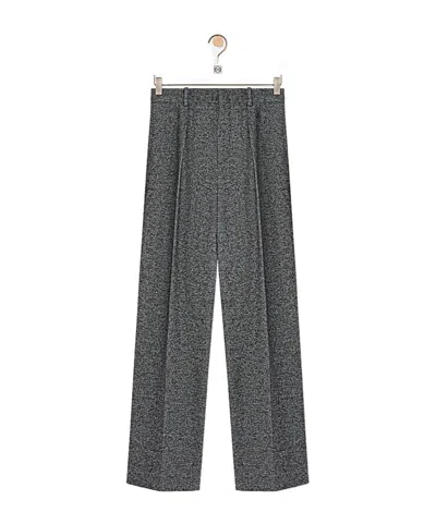 Loewe Belt Loop Casual Pants In Gray