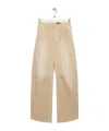 Loewe Belt Loop Casual Pants In Light Beige