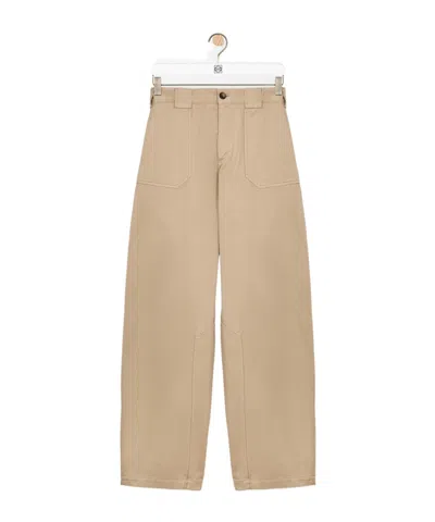 Loewe Belt Loop Casual Pants In Neutral