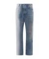 Loewe Two-tone Washed Jeans In Blue