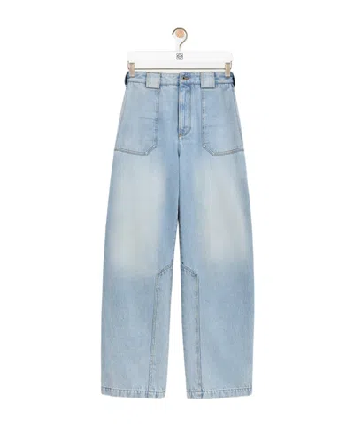 Loewe Belt Loop Jeans In Blue