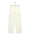 Loewe Denim Trousers With Asymmetric Panel Construction In Neutral