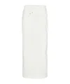 Loewe Cotton Deconstructed Midi Skirt In White